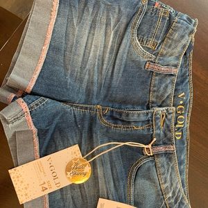 V Gold Girls Shorts